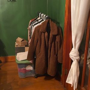 MeJane teddy long coat M